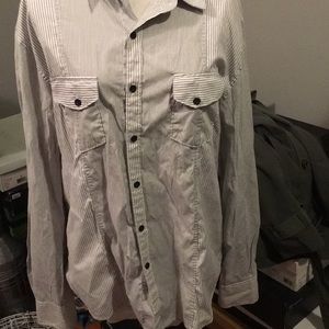 No Retreat plaid shirt. Size L